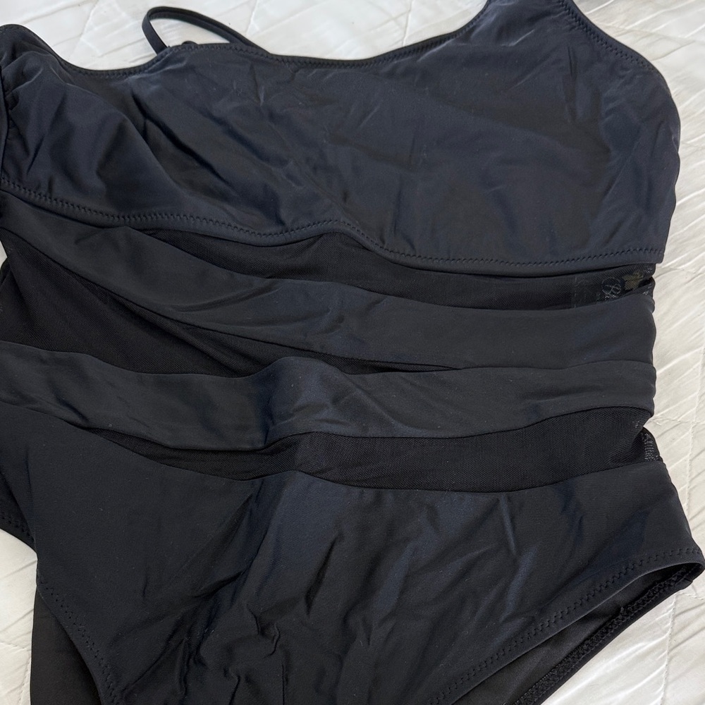 Women’s Black One-Piece Swimsuit - Classic Sleek Swim